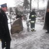 Odsłonięci pamiątkowej płyty memoriałowej zmarłych strażaków